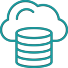 Cloud database icon
